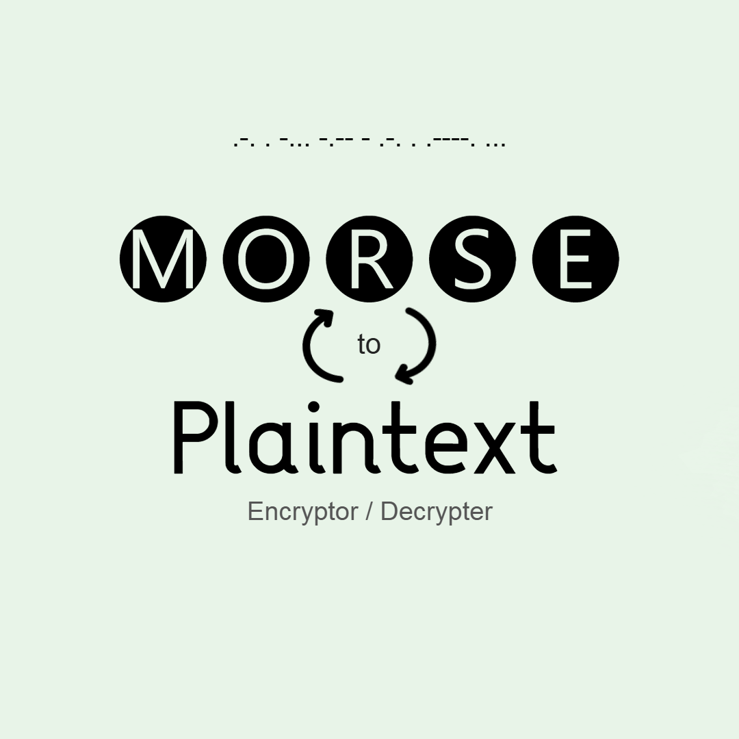 Morse Code Encrypter/Decrypter Preview